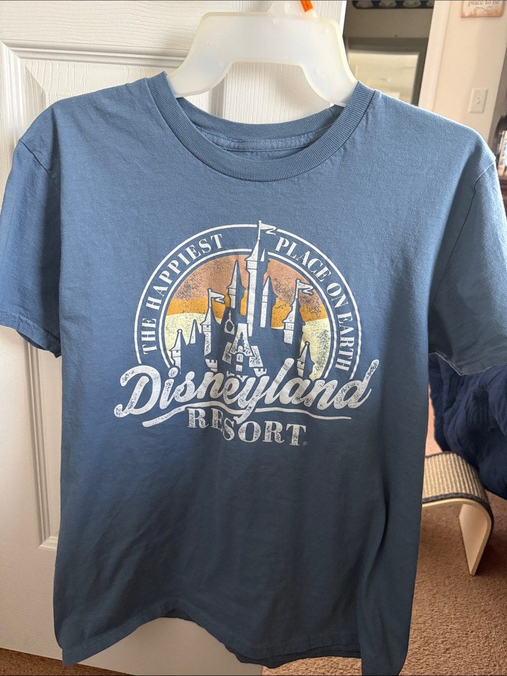 Unisex Blue Disneyland Graphic Tee